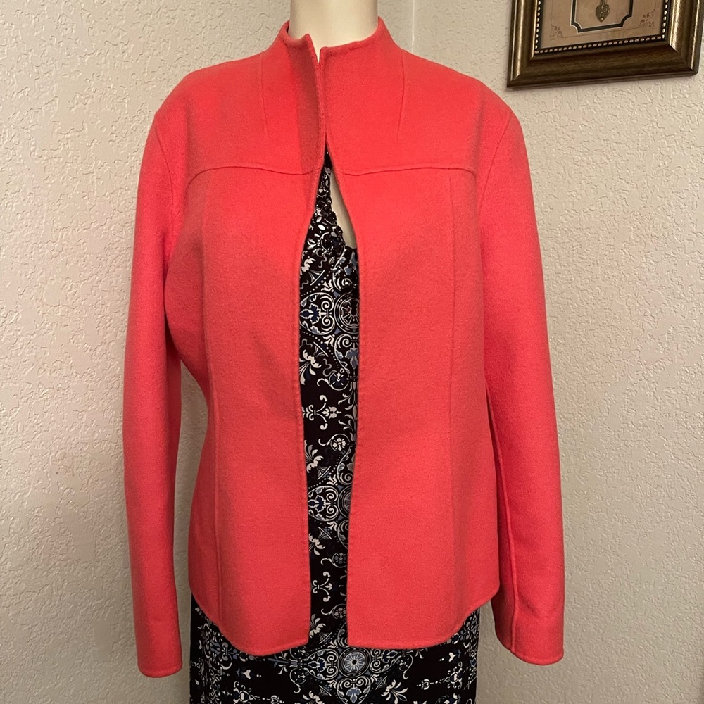 Peck & Peck Pink Wool Blazer